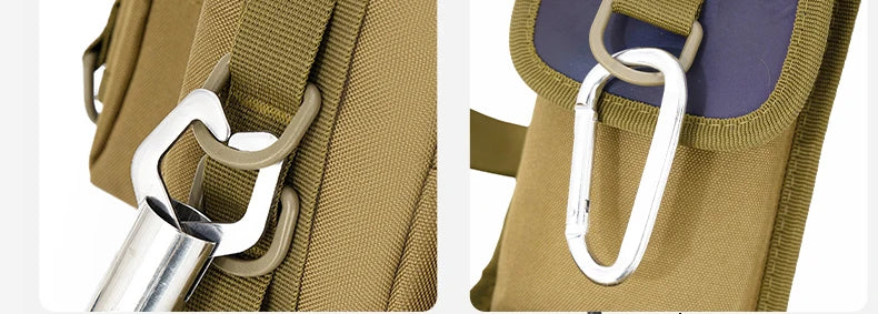 Fishing Tackle Backpack Lure Box Gear Storage Bag Fanny Pack for Men Fly Fishing Backpack with Rod Holder Sling Shoulder Bag