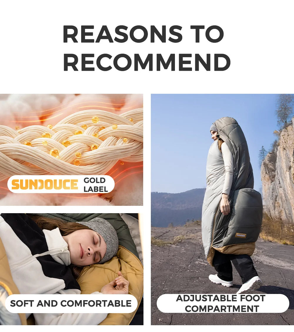Naturehike MJ Pro Mummy Sleeping Bag MG120/MG270 Ultralight Hiking Waterproof Sleeping Bag Camping Cotton Winter Sleeping Bag