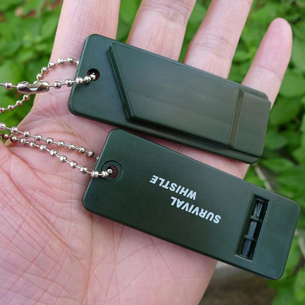 Survival Whistle High Decibel Emergency Whistle for Outdoor Camping&Hiking 3-Frequency Design Loud Safety Alarm Aid Tool