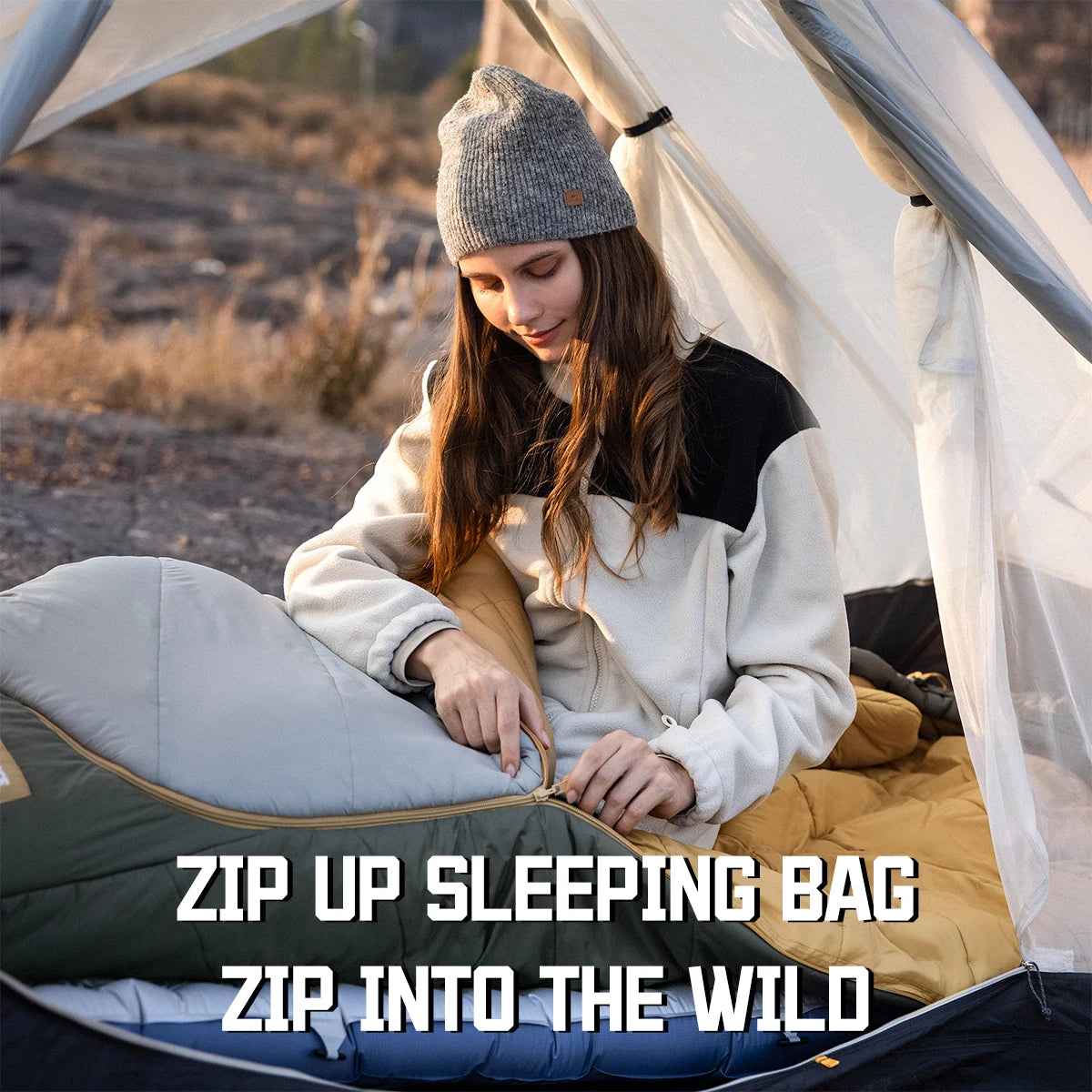 MG120 5℃ MG270 -2℃ Mummy Sleeping Bag Ultralight Camping Hiking Cotton Warm Thermal Winter Machine Wash Tour Gear