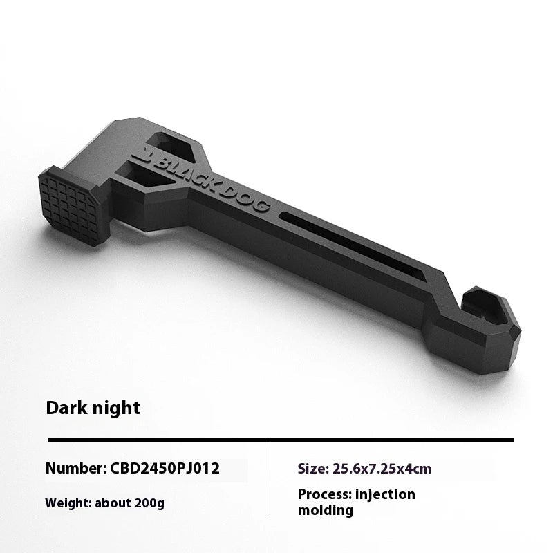 BLACKDOG Campsite Hammer PA6 Toughened Nylon Professional Ground Nail Removal Two-in-one Function Tent Stake Hamme