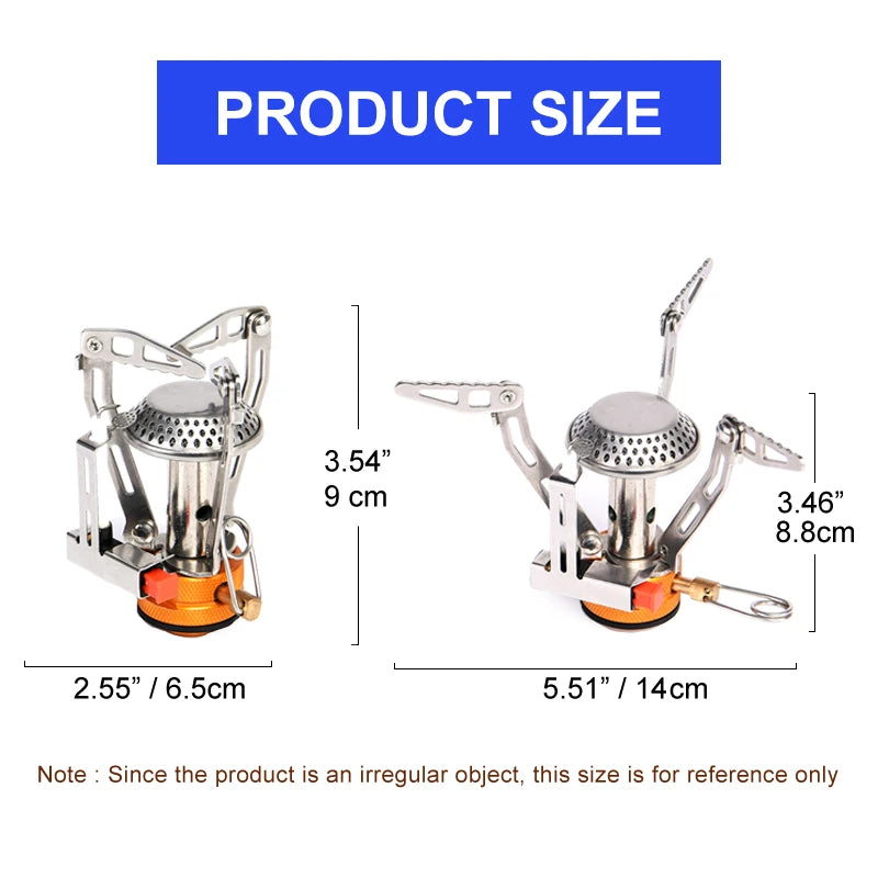 Camg Cookware Set Outdoor Tableware Equipment Supplies Burner Stove Folding Knife Fork Portable Pot Suit Tourism Cup