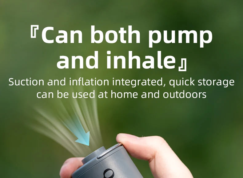 Multifunctional Electric Air Pump - Outdoor Mini Portable for Camping Air Mattress Swimming Ring Inflation & Deflation