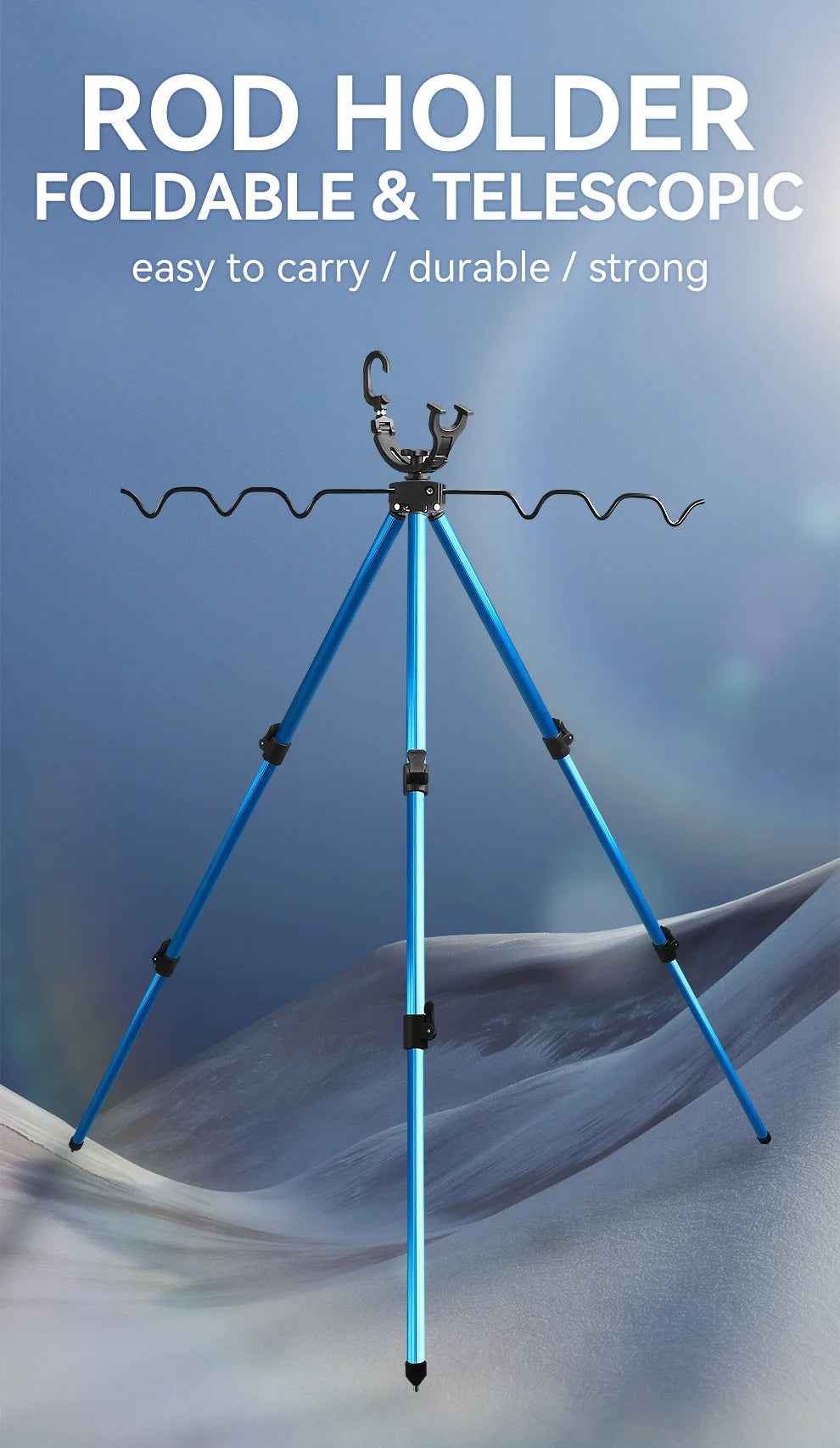 WEIHE 1pcs C# fishing rod holder Telescopic fishing rod bracket