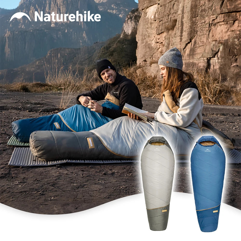 MG120 5℃ MG270 -2℃ Mummy Sleeping Bag Ultralight Camping Hiking Cotton Warm Thermal Winter Machine Wash Tour Gear