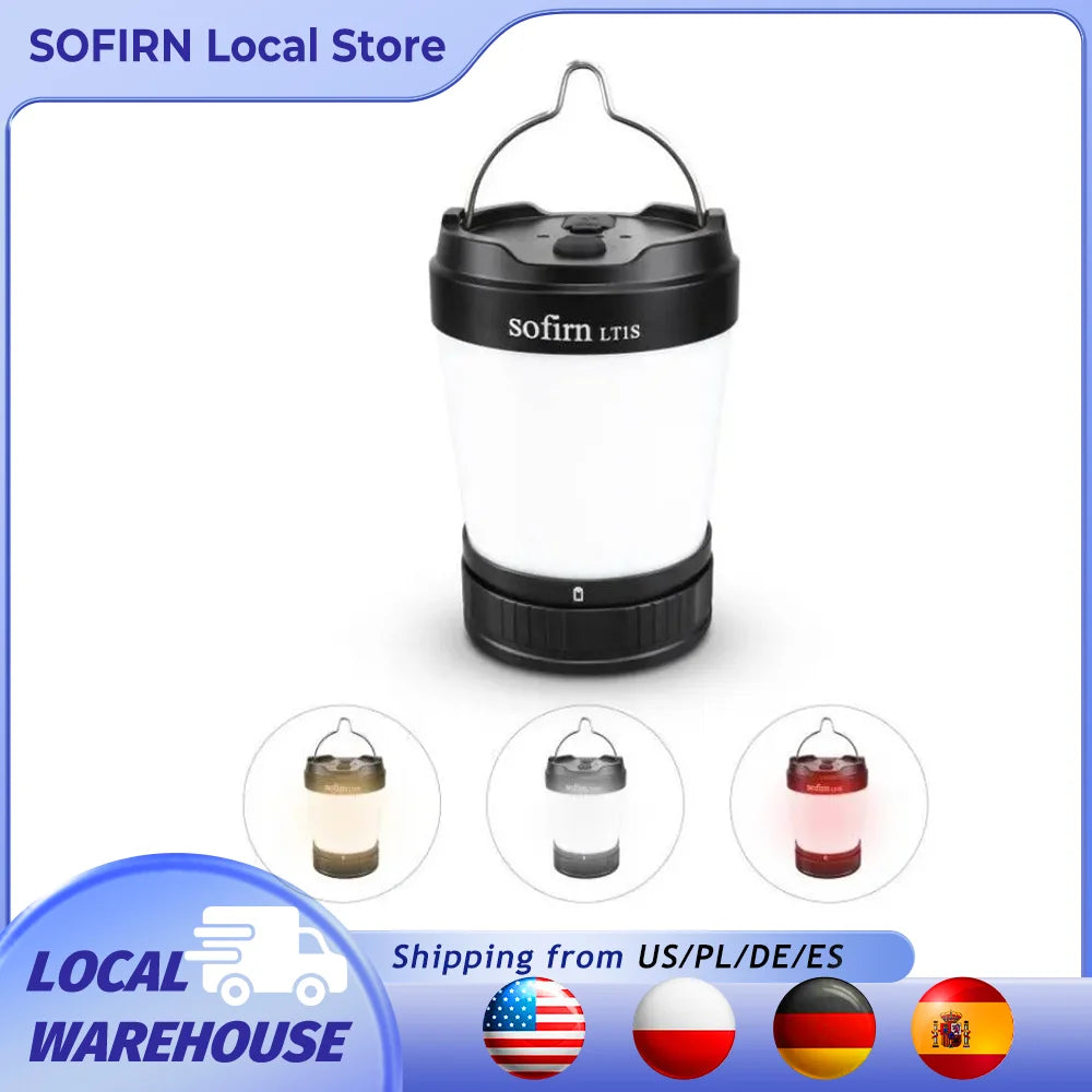 LT1S Camping Light USB C 21700 Rechargeable Powerful Torch Portable Emergency Lantern 2700K-6500K with Reverse Charging