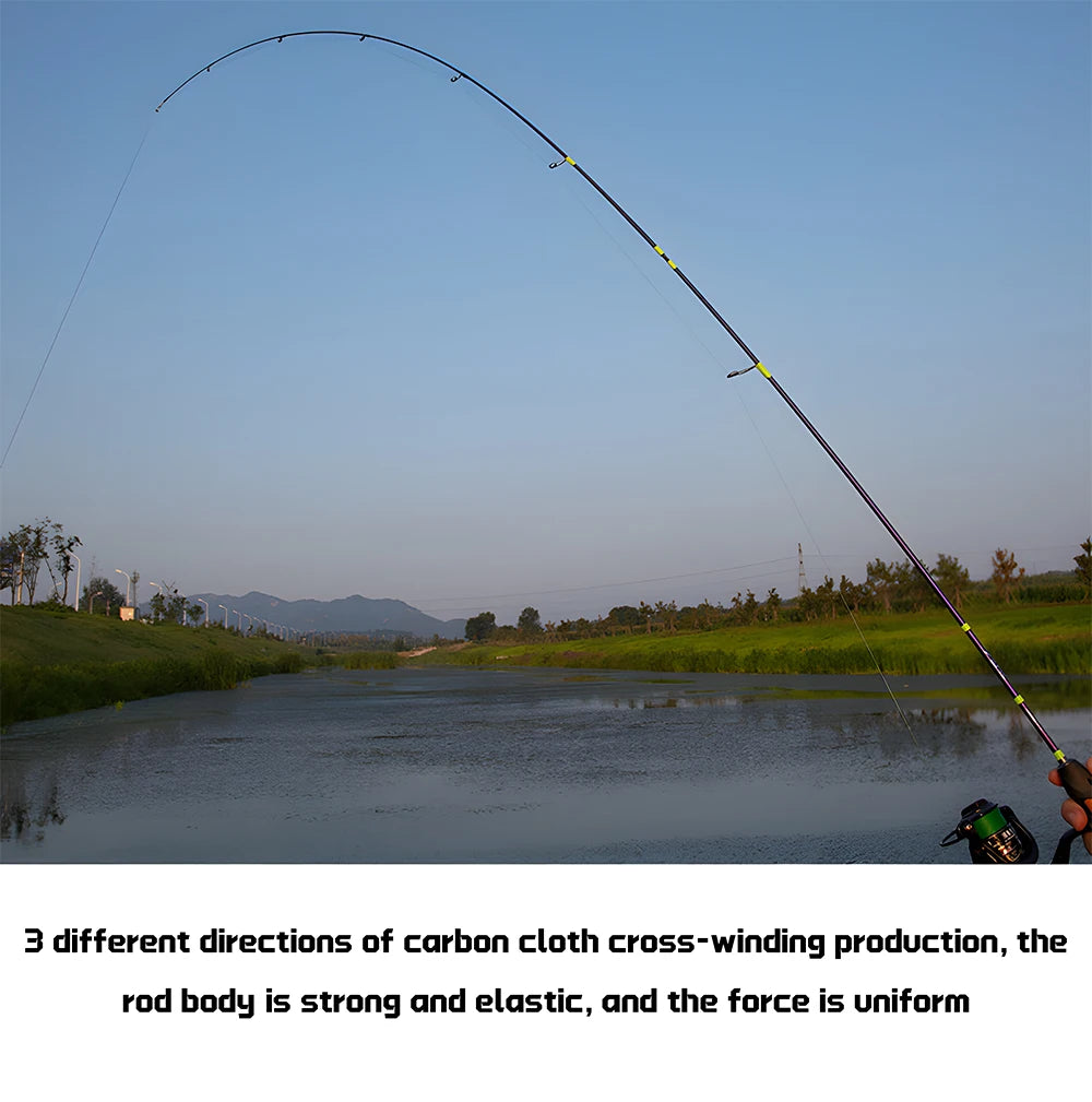 UL Ultra Light Carbon Fiber Lure Fishing Rod Accessories for Carp Trout Bass,Spinning and Casting Rod,Small Bait Fishing Pole