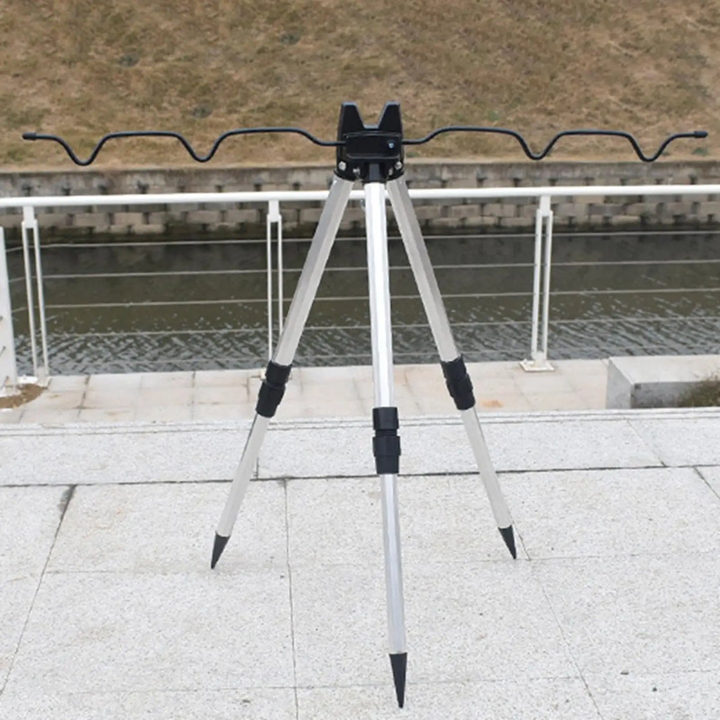 1 Pcs Telescopic Aluminum Alloy Holder For Sea Fishing Rods Triangular Holder For Casting Rods Fishing Support For Angling