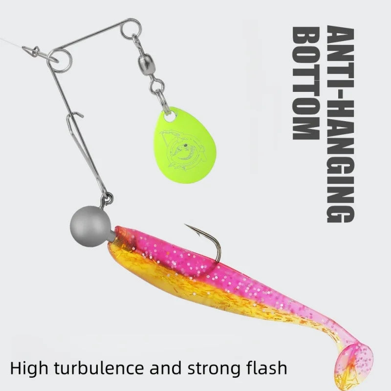 New 1-5PCS Spinner Fishing Lure Bait Spoon Swisher Buzzbait Bass Wire Baits Popper Vib Spinnerbait Lure DIY Fishing Accessories