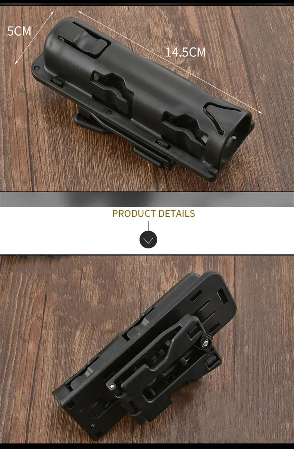 Universal 360 Degree Rotation Baton Case Holster Holder Outdoor Survial Tool
