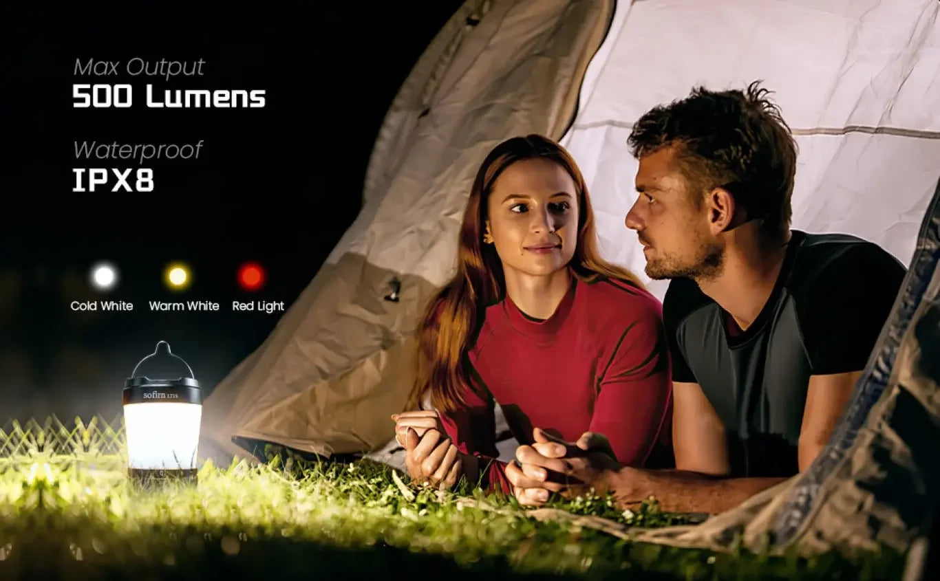 LT1S Camping Light USB C 21700 Rechargeable Powerful Torch Portable Emergency Lantern 2700K-6500K with Reverse Charging