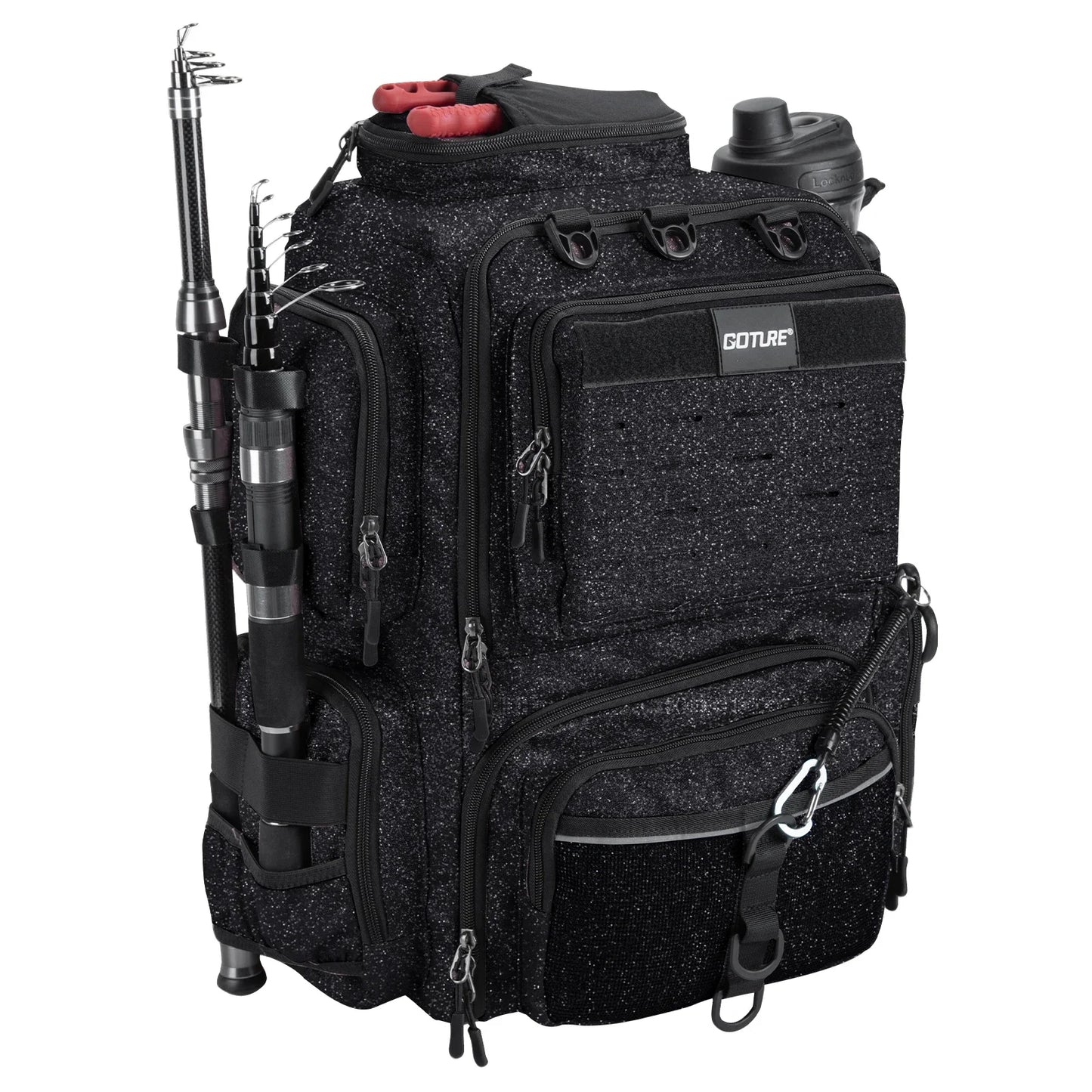 Goture 46X30X17CM 900D Oxford cloth waterproof Fishing Backpack 45L Large Capacity Fishing Gear Storage Backpack Fishing Bag