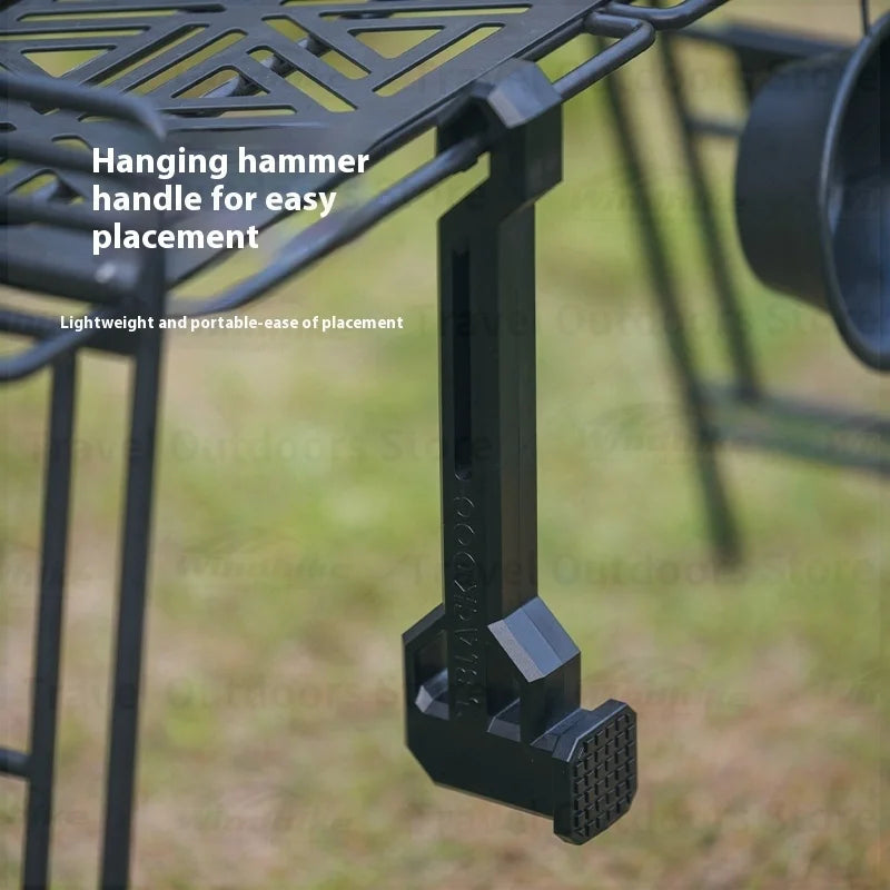 BLACKDOG Campsite Hammer PA6 Toughened Nylon Professional Ground Nail Removal Two-in-one Function Tent Stake Hamme