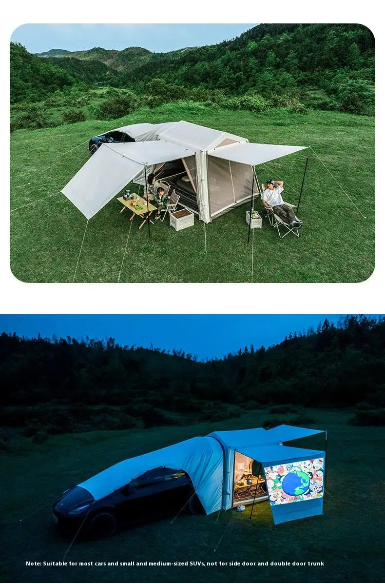 AIR 7.0 Car Tail Inflatable Tent Sunshade Waterproof SUV Travel Tent Versatile Outdoor Camping Removable DIY Car Tent