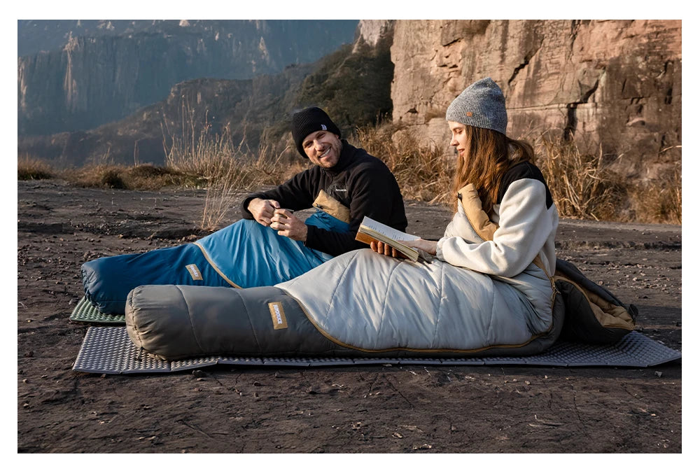 Naturehike MJ Pro Mummy Sleeping Bag MG120/MG270 Ultralight Hiking Waterproof Sleeping Bag Camping Cotton Winter Sleeping Bag