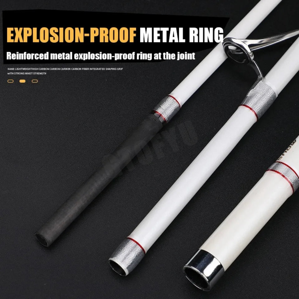 Portable Fishing Boat Raft Rod 20kg Superhard Spinning Lure Carbon Fishing Pole 1.8 M 2.1M 2.28M Jigging Trolling Fishing Rod