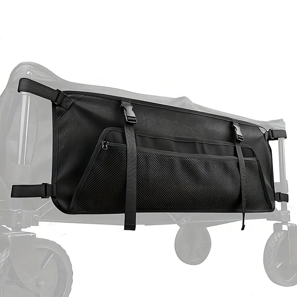 Folding Travel Cart Side Bag Folding Camping Side Bag Oxford Cloth Garden Cart Side Pockets for Outdoors Camping Picnics Beach