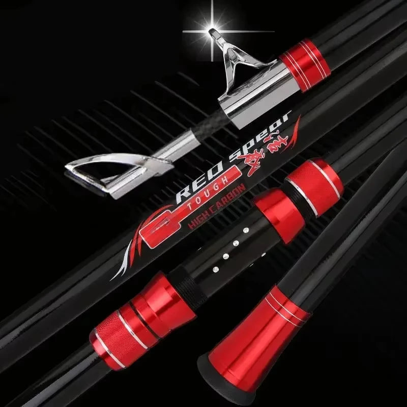 Carbon Fishing Rod 30kg above Superhard 100M Long Distance Throwing shot Rod Telescopic Sea Boat High Quality Fishing Gear