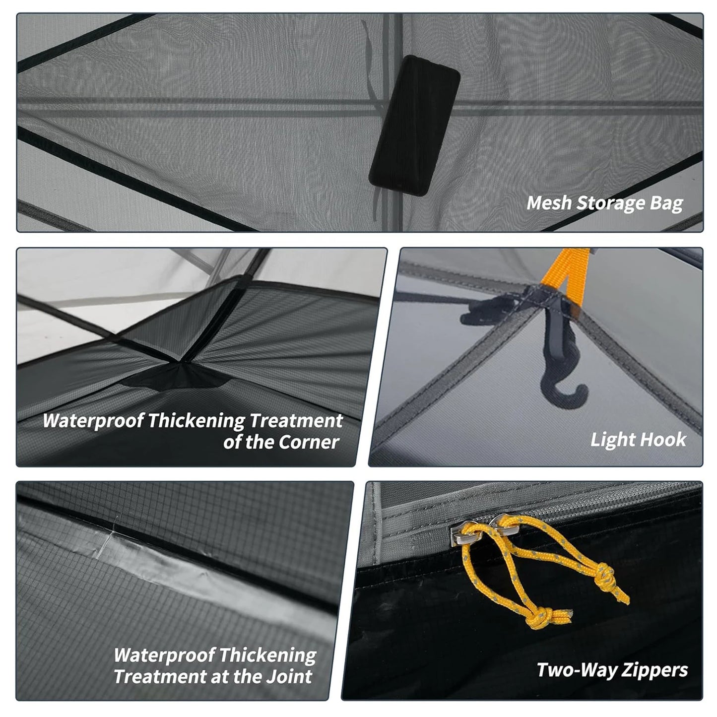 Ultralight Tent 2 Person Waterproof PU3000mm Camping Tent Double Layer Outdoor Travel Hiking Tent