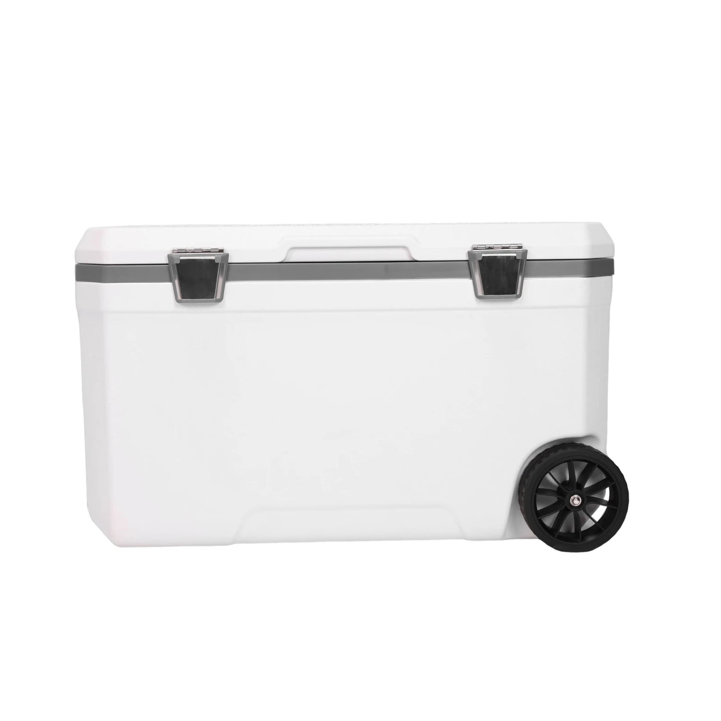 70L Wheeled Cooler 30 Percent Lighter Than Rotomolded Camping Cooler with Handle for Beach Drink Beverage Camping Picnic Fishing
