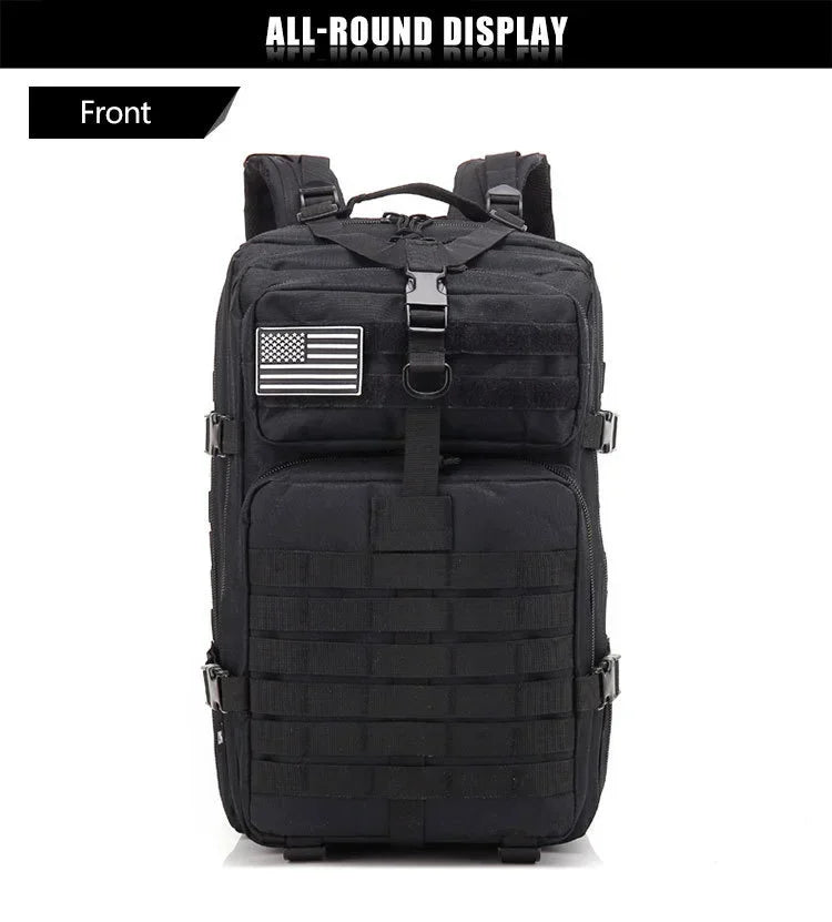 45L Man Tactical Backpacks Traveling Bags Outdoor 3P School Pack EDC Molle Pack For Trekking Hunting Bag camping equipment