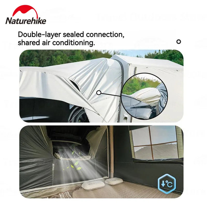AIR 7.0 Car Tail Inflatable Tent Sunshade Waterproof SUV Travel Tent Versatile Outdoor Camping Removable DIY Car Tent
