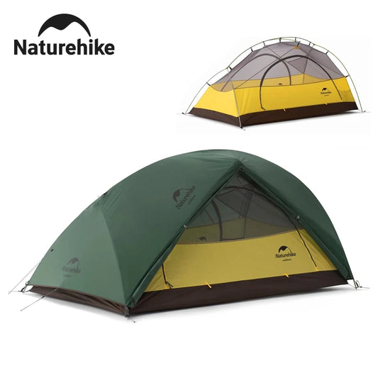 Ultralight Waterproof Tent 2 People 4 Seasons Outdoor Travel Hiking Fishing Tent Double Layers Tent