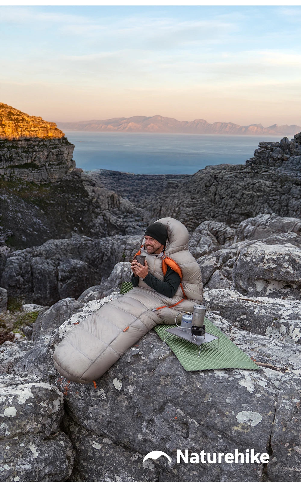 Naturehike Alpine PRO Goose Down Sleeping Bag Lightweight Mummy Sleeping Bag Winter Thick Camping Hiking Backpacking Equipment