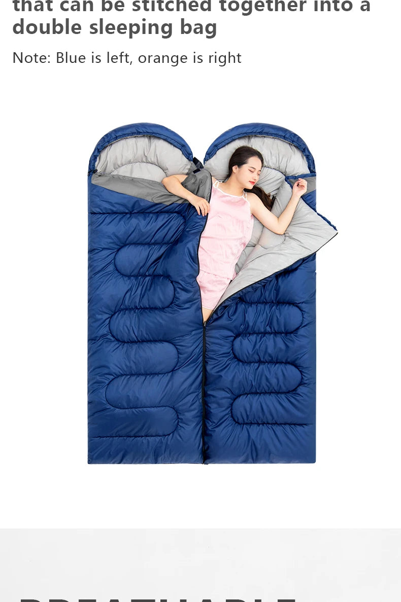 Camping Sleeping Bag Ultralight Waterproof Warm Envelope Backpacking Sleeping Bags for Outdoor Traveling Hiking