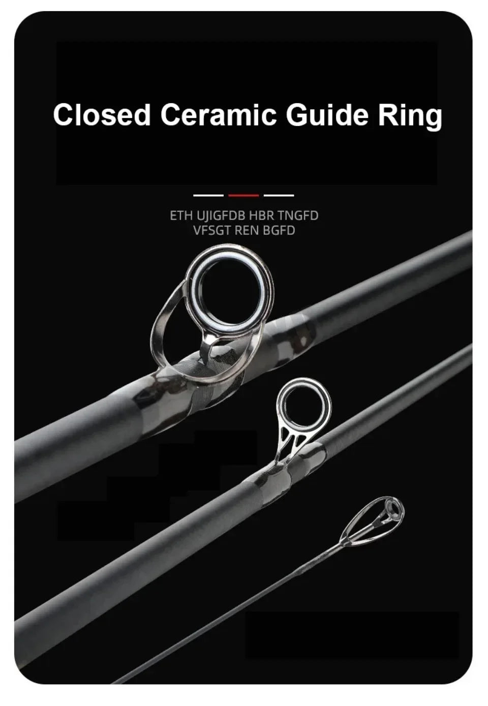 2.1m 2.4m 2.7m Lure Fishing Rod Fuji Ring High Carbon Fiber Spinning Casting Fishing Rod Bait Weight 4-25g Travel Fishing Pole