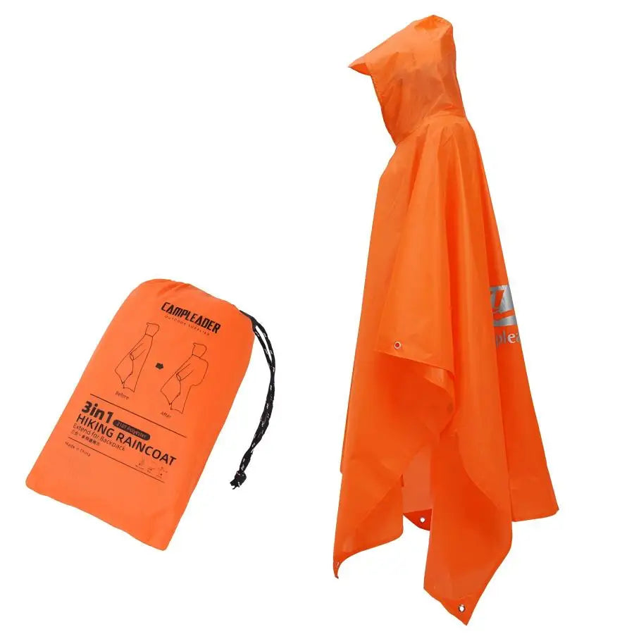 3-in-1 Waterproof Lightweight Unisex Raincoat