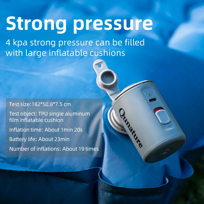 Multifunctional Electric Air Pump - Outdoor Mini Portable for Camping Air Mattress Swimming Ring Inflation & Deflation