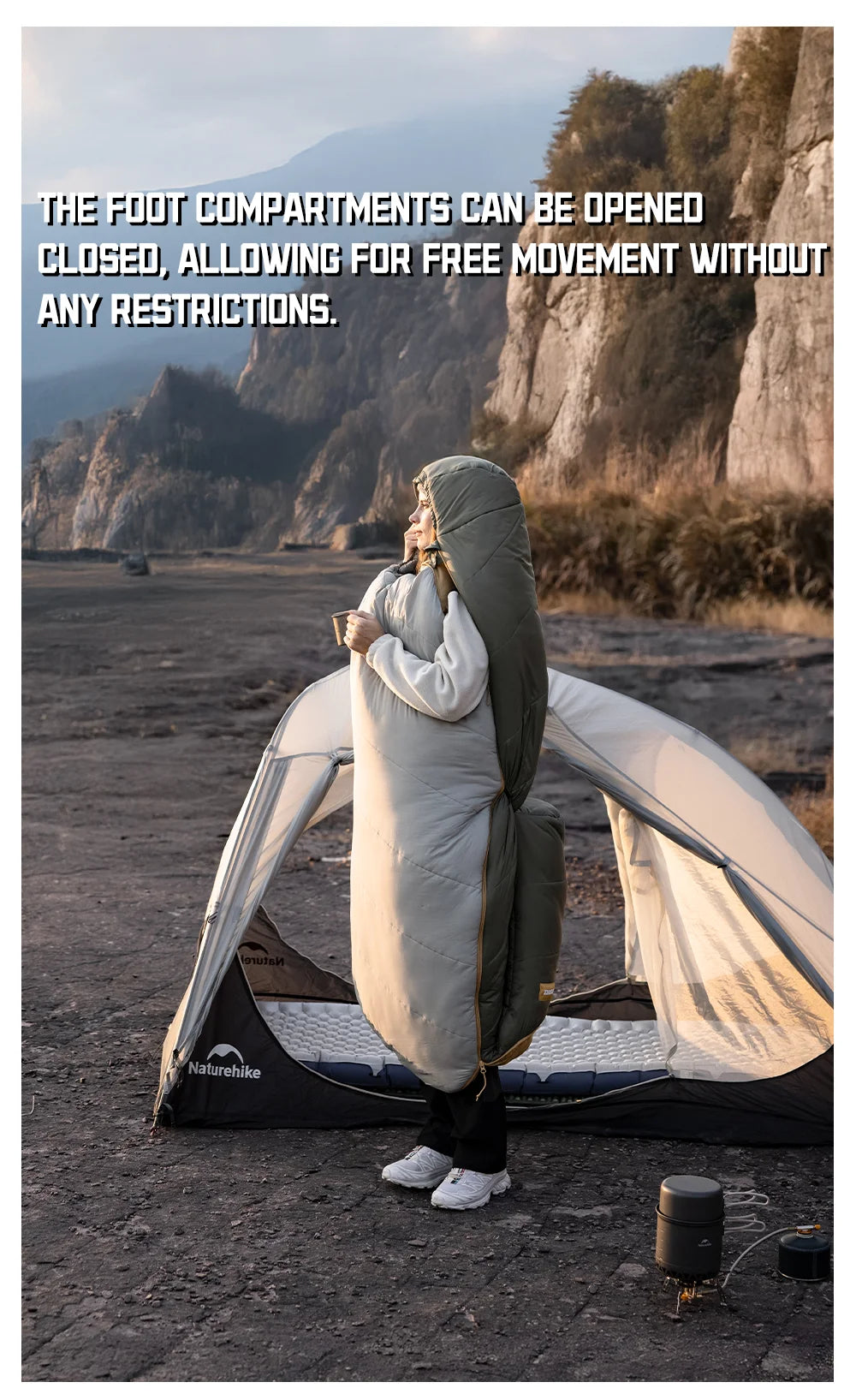 MG120 5℃ MG270 -2℃ Mummy Sleeping Bag Ultralight Camping Hiking Cotton Warm Thermal Winter Machine Wash Tour Gear