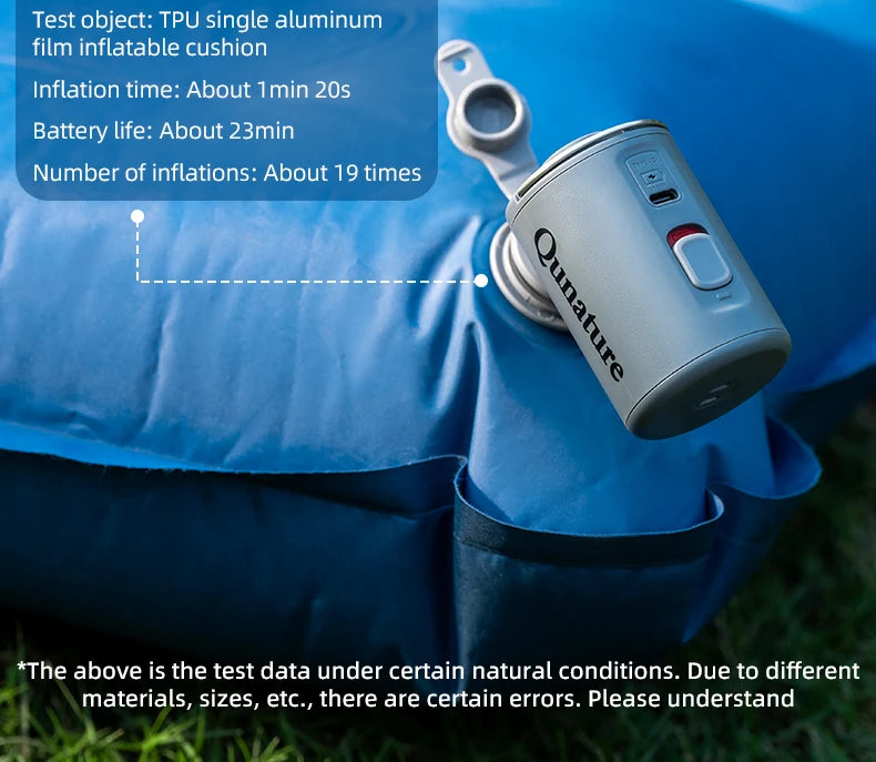 Multifunctional Electric Air Pump - Outdoor Mini Portable for Camping Air Mattress Swimming Ring Inflation & Deflation