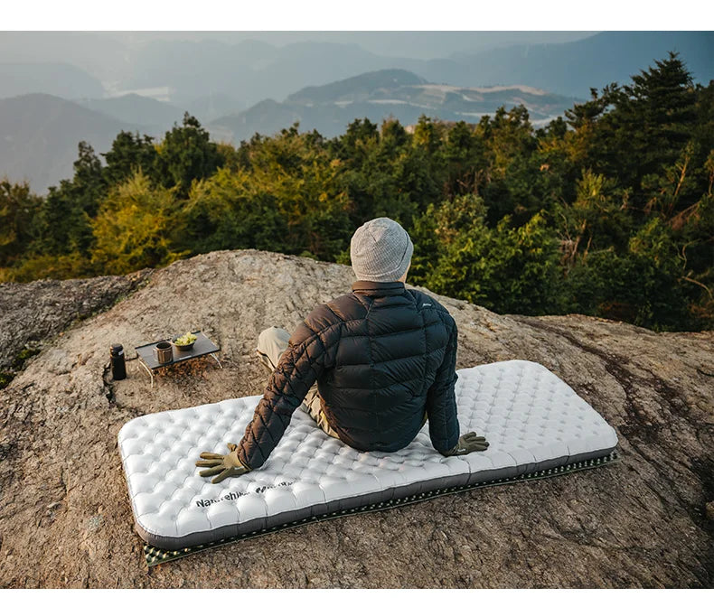 R6.5 Air Mattress 10cm Thickened Ultralight Sleeping Pad for Camping Hiking Warm Portable Outdoor Inflatable Mattress