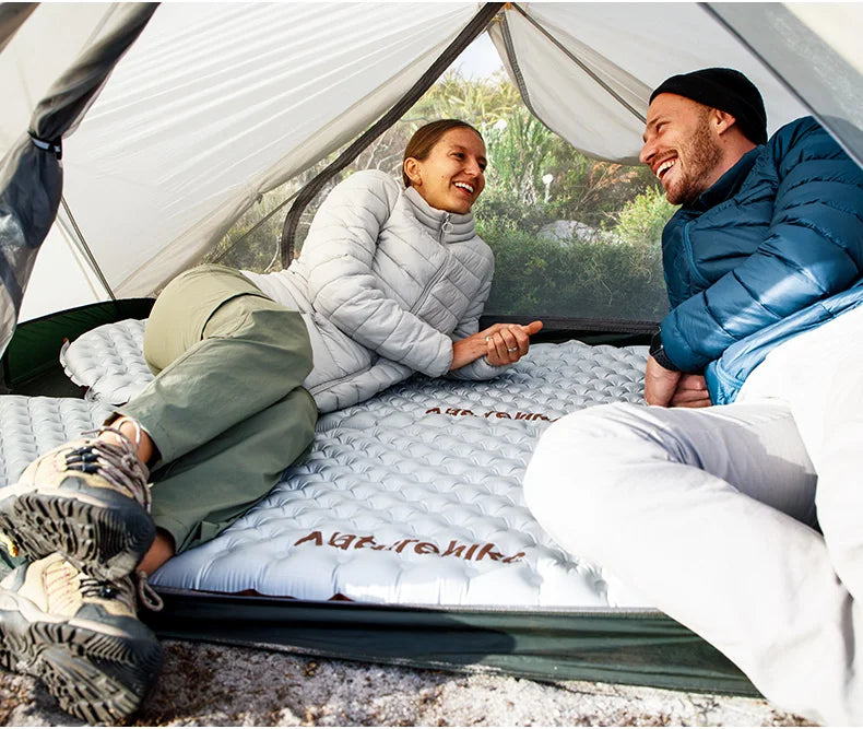 R-value5.8 Inflatable Sleeping Mattress Ultralight Portable Folding Warm Cushion Hiking Outdoor Camping Mat Bed Pad