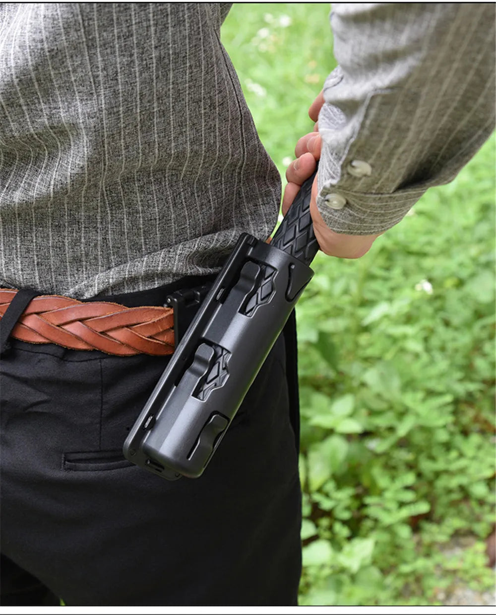 Universal 360 Degree Rotation Baton Case Holster Holder Outdoor Survial Tool
