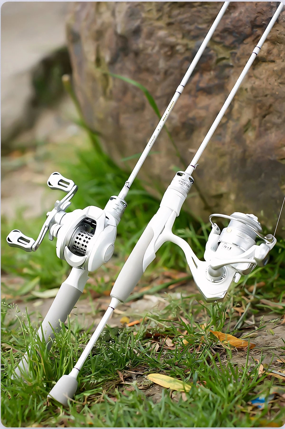 White Carbon Fiber Lure Fishing Rod,UL ML M Ultralight Spinning and Casting Rod,Trout,Bass,Carp Fishing Rod,Stream Fishing Pole