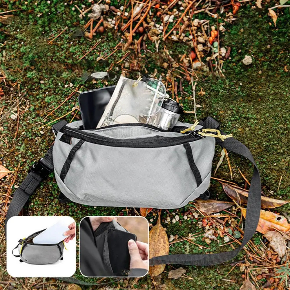 Portable Outdoor Waist Bag Adjustable Hiking Bag With Strap Mountaineering Running Waist Bag Cycling Backpack For Camping Hiking