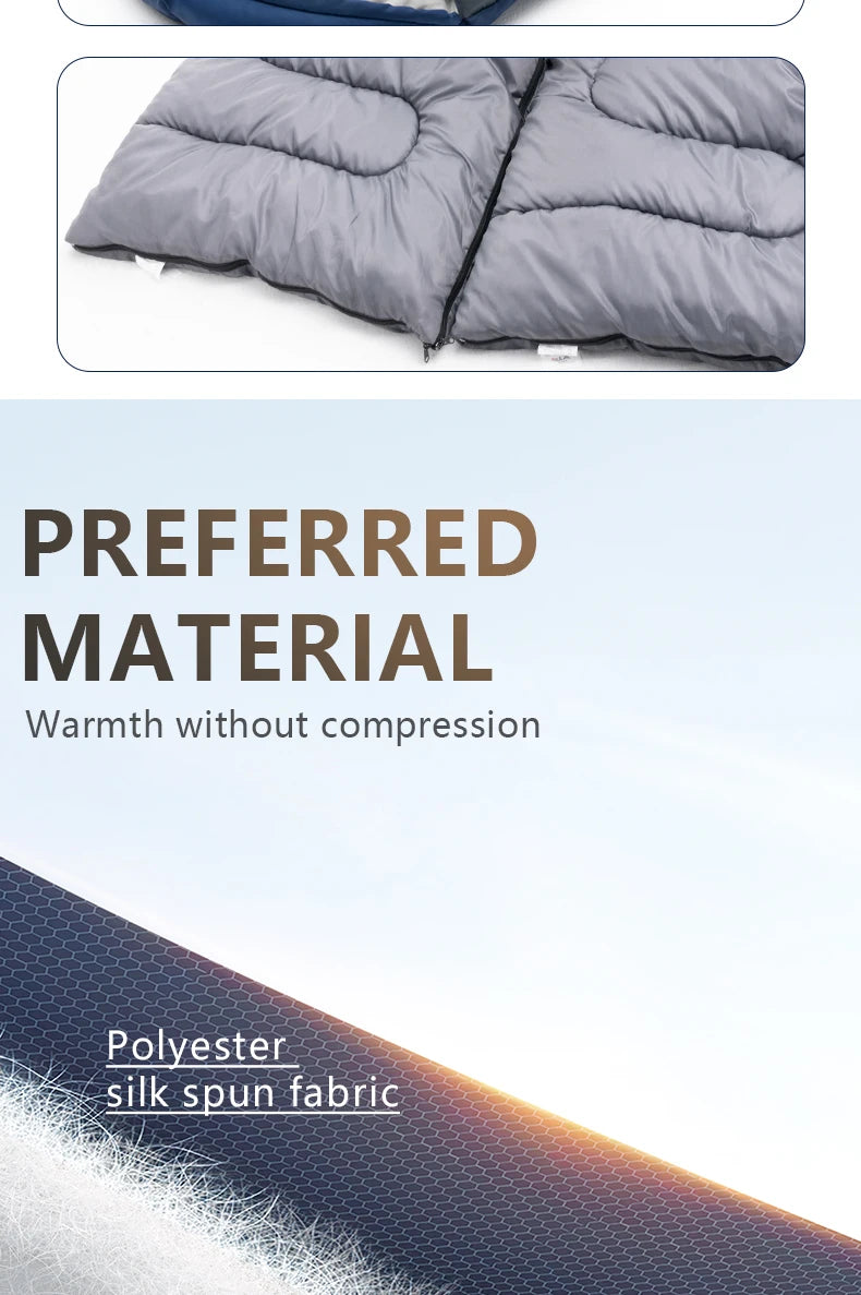 Camping Sleeping Bag Ultralight Waterproof Warm Envelope Backpacking Sleeping Bags for Outdoor Traveling Hiking