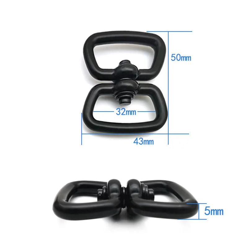 25/32mm 2/4PCS Pet traction dog buckle 8-character buckle multi-functional rotating ring climbing rope connection ring universal