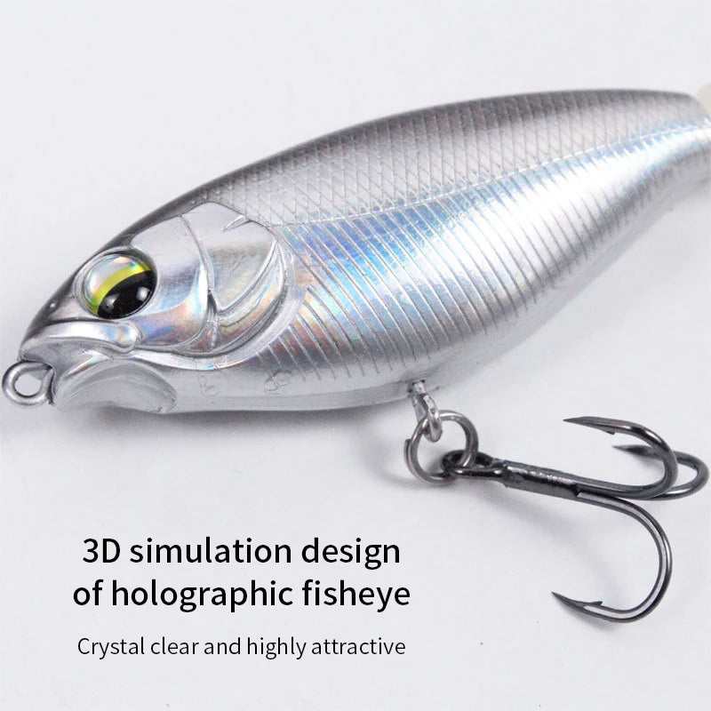 Propeller Fishing Lure 6.5cm/6g 8cm/10g Bionic Hard Bait Fishing Tackle Rotating Tail Fishing Bait Outdoor Fishing Spin Bait