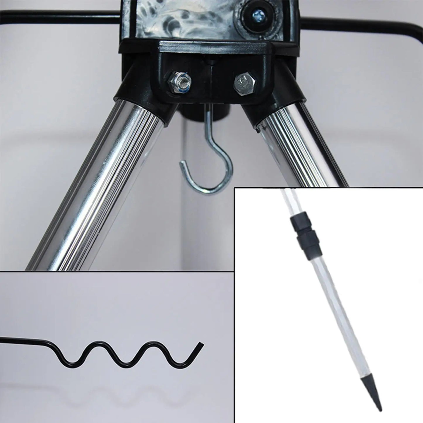 1 Pcs Telescopic Aluminum Alloy Holder For Sea Fishing Rods Triangular Holder For Casting Rods Fishing Support For Angling