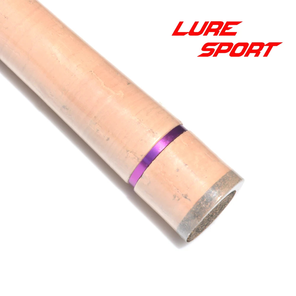 LureSport  cork grip cork Butt Aluminun Ring Set Rod Building Component Cork Rod handle Repair Fishing Pole DIY Accessory