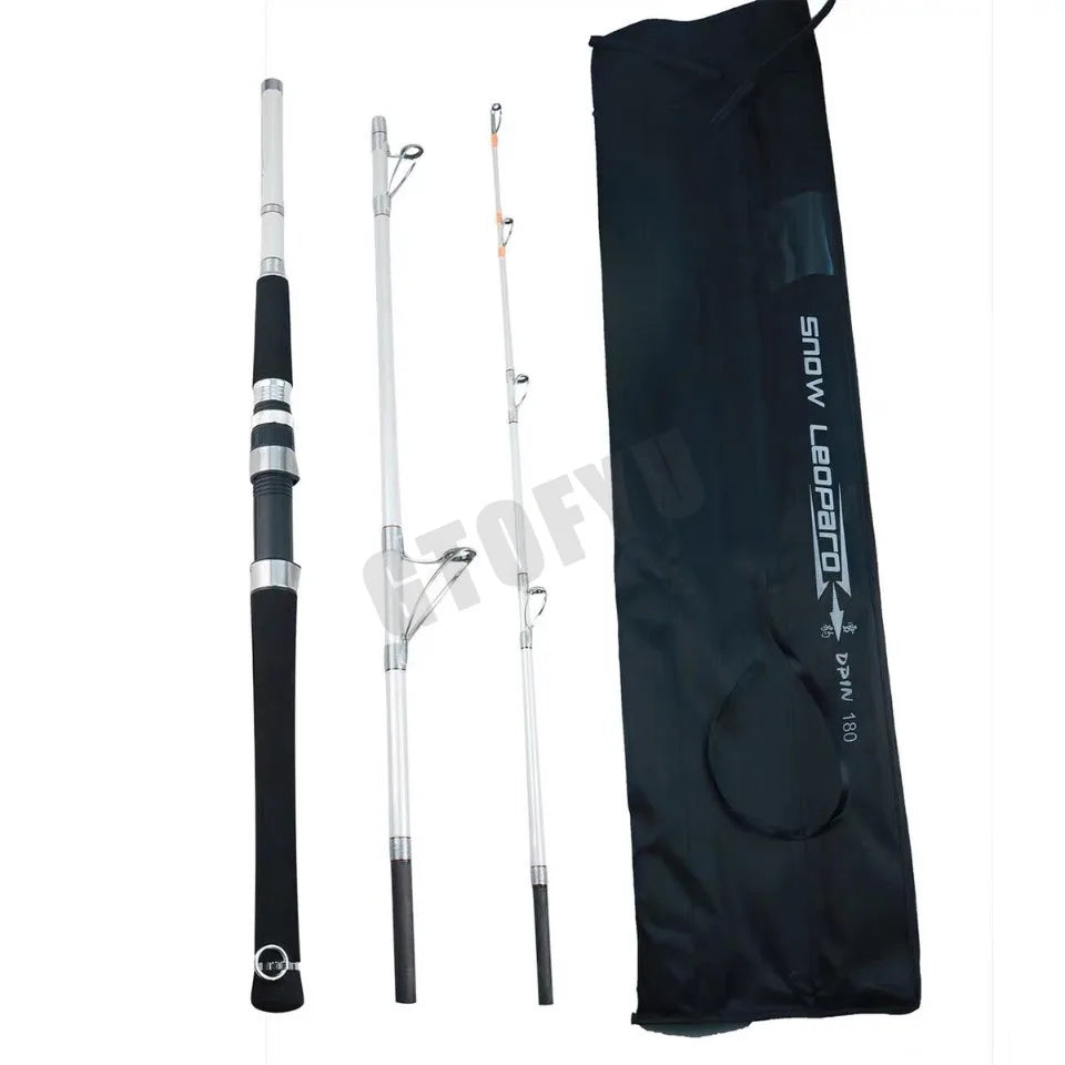 Portable Fishing Boat Raft Rod 20kg Superhard Spinning Lure Carbon Fishing Pole 1.8 M 2.1M 2.28M Jigging Trolling Fishing Rod