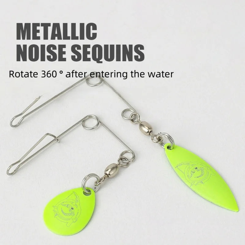 New 1-5PCS Spinner Fishing Lure Bait Spoon Swisher Buzzbait Bass Wire Baits Popper Vib Spinnerbait Lure DIY Fishing Accessories