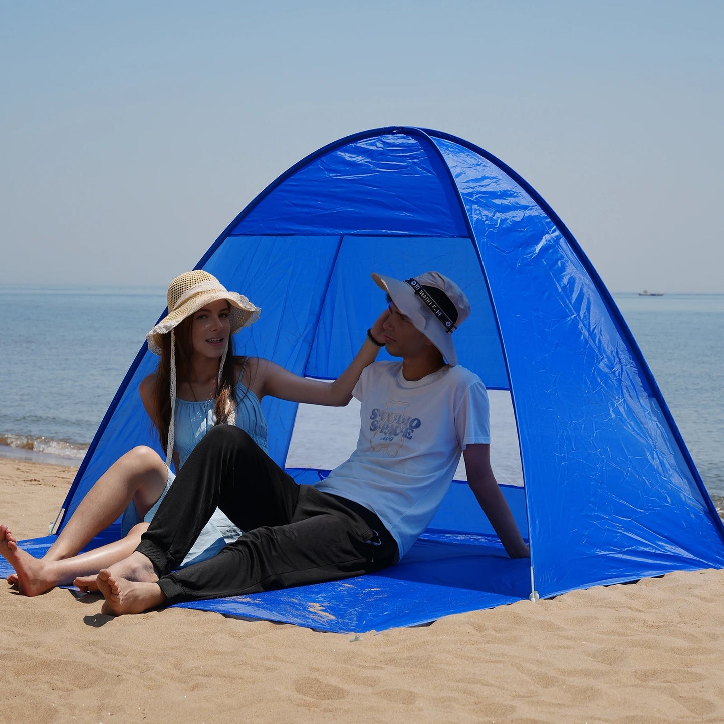 Pop-up beach tent,with handbag - compact folding design, for outdoor camping,picnicking, and travel