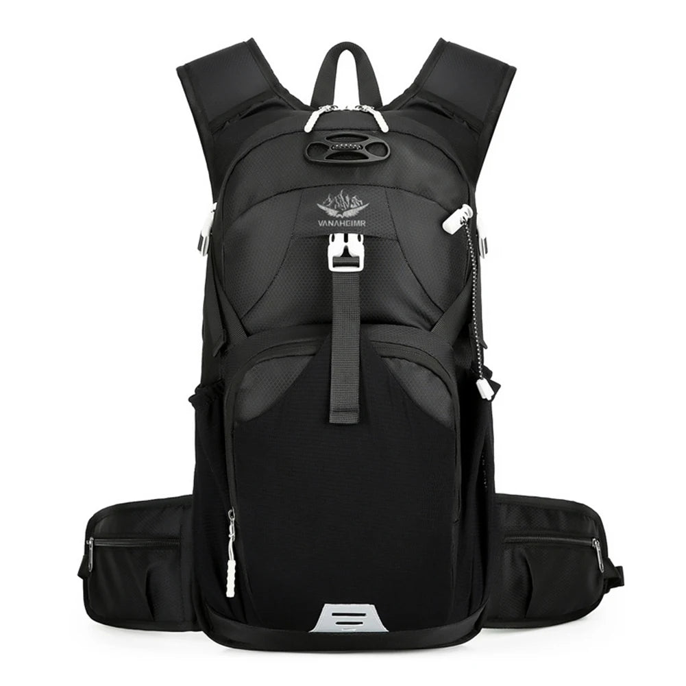 Camping Backpack Waterproof Breathable Climbing Rucksack Wear-resistant Lightweight with Eflective Stripe for Outdoor Activities