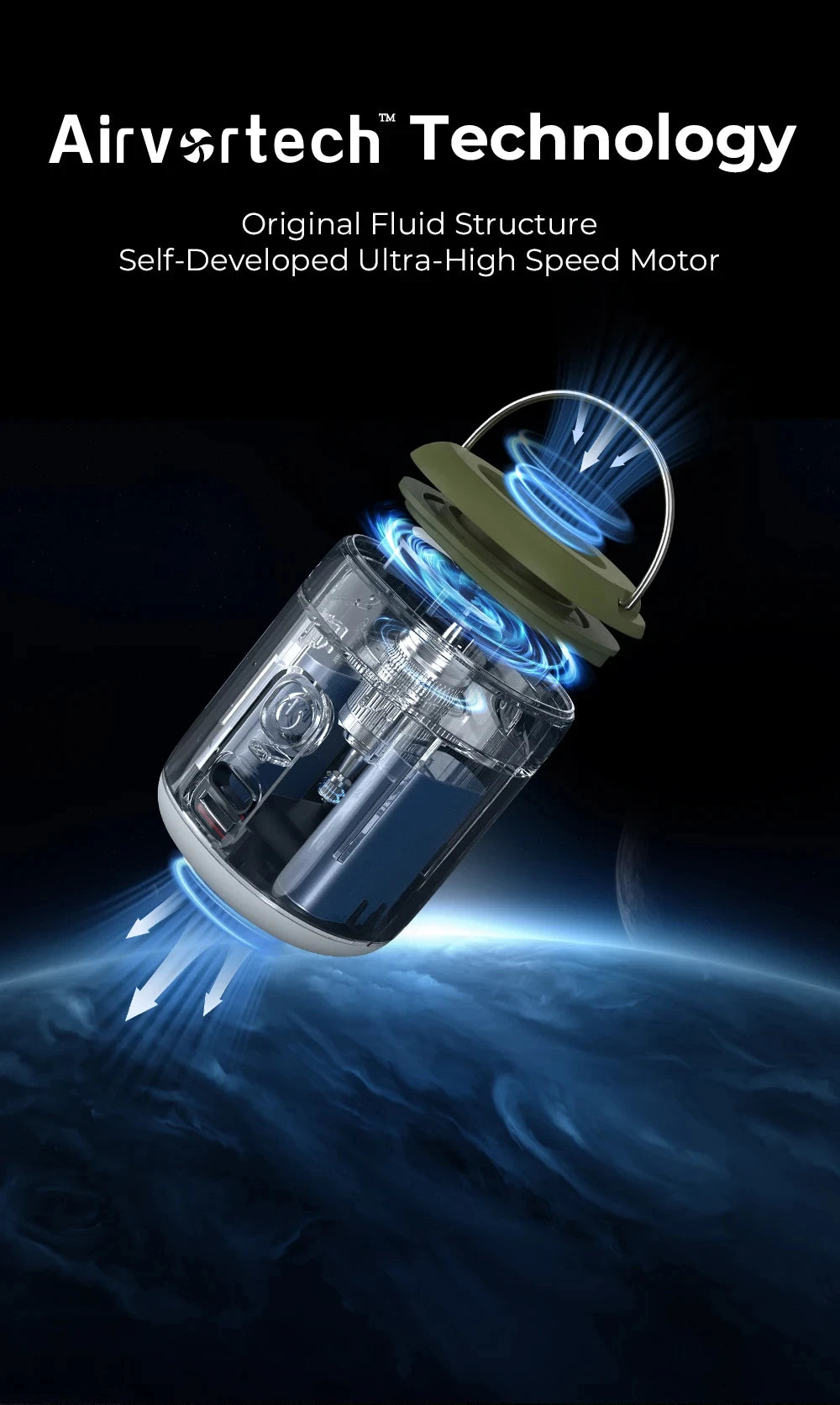 Tiny Air Pump with Camping Lantern 4.5kPa Air Pump with Magnetic Design for Inflatable Air Mattress Sleeping Pads