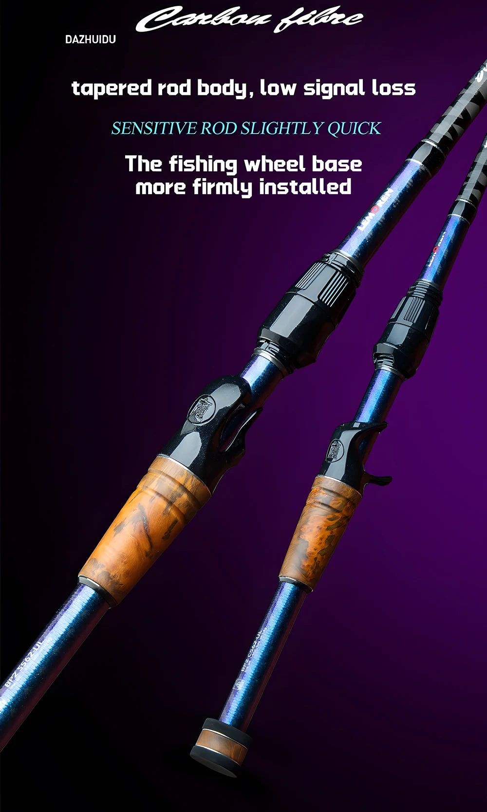 UL Fishing Tackle Lure Rod for Carp Trout Bass,Ultra Light Carbon Fiber Spinning / Casting Rod,Bait Fishing Pole Accessories